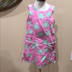 Lilly Pulitzer little girls turtle shift dress sz4